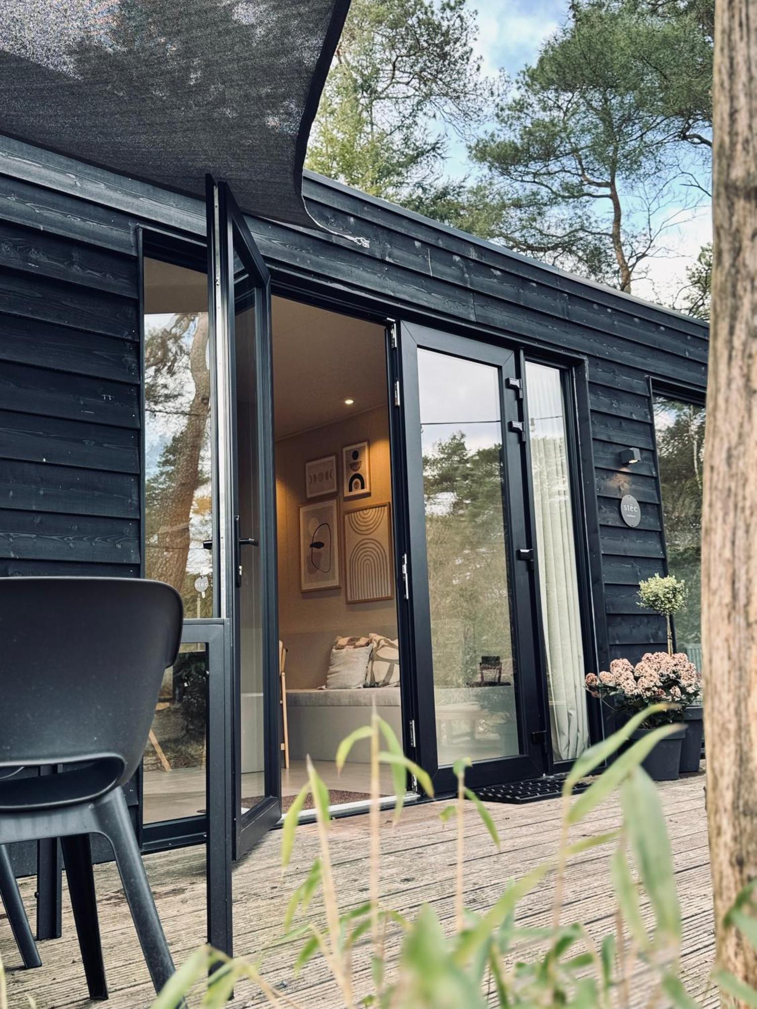 Luxe Tiny House Stec Midden Op De Veluwe In Nunspeet Villa Dış mekan fotoğraf
