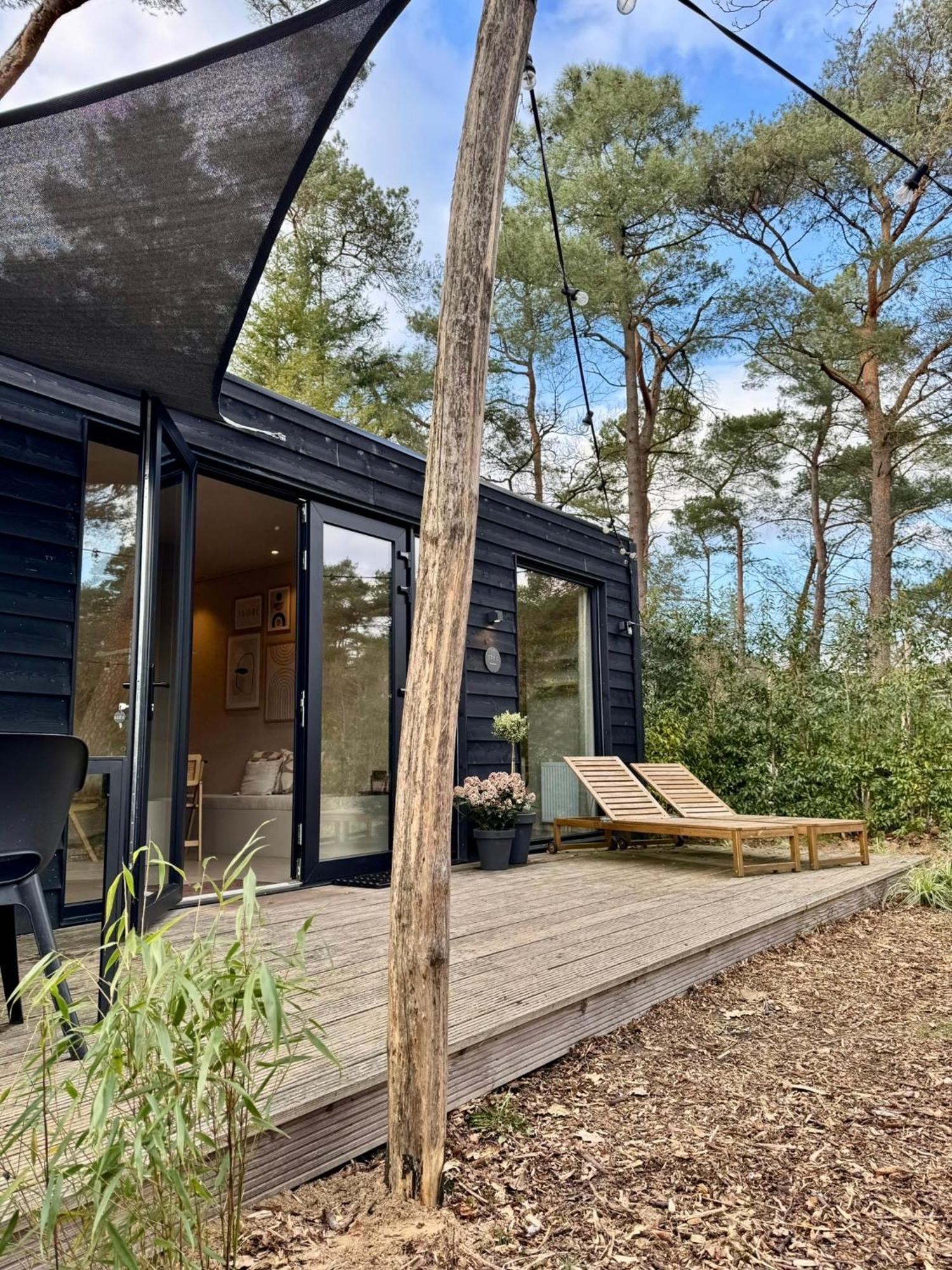 Luxe Tiny House Stec Midden Op De Veluwe In Nunspeet Villa Dış mekan fotoğraf